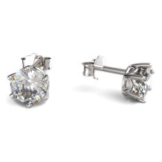 BeKid dětské náušnice 1295 Bílé zlato - 585 Diamant