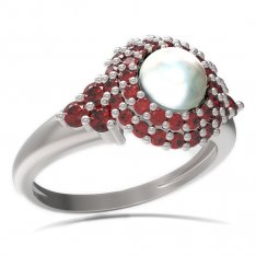 BG кольцо с круглым каменем 540-U