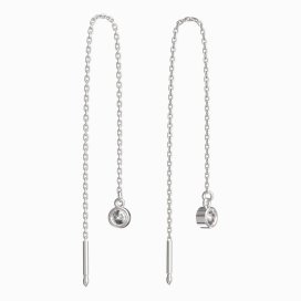 BeKid dětské náušnice 768 Bílé zlato - 585 Diamant