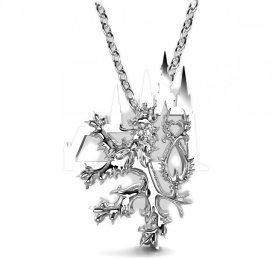 BG přívěšek-Český lev 1193 Bílé zlato - 585