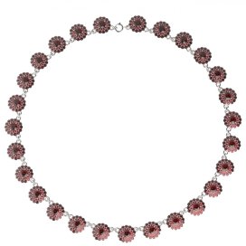 BG náhrdelník 463 Stříbro 925 - rhodium Granát