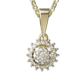 BG zlatý přívěšek 970 Žluté zlato - 585 Diamant