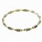 BG bracelet 645 - Metal: White gold 585, Stone: Moldavit and garnet