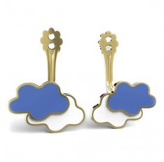 BeKid Gold earrings components -   Clouds
