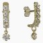 BG zlaté náušnice s diamanty 869 Žluté zlato - 585 Diamant lab-grown