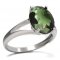 BG ring oval stone 479-V - Metal: Silver 925 - rhodium, Stone: Garnet