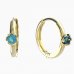 BeKid, Gold kids earrings 1299-869 - Metal: Yellow gold 585, Stone: White cubic zircon
