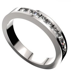 BG zlatý diamantový prstýnek 655 Bílé zlato - 585 Diamant lab-grown