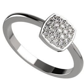 BG zlatý  prstýnek 1581 Bílé zlato - 585 Diamant