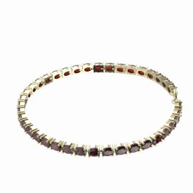 BG náramek 688 Žluté zlato - 585 Granát