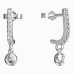 BeKid, Gold kids earrings -101 - Switching on: Pendant hanger, Metal: White gold 585, Stone: White cubic zircon