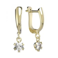BG zlaté náušnice 556 Žluté zlato - 585 Diamant