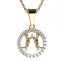 BG zlatý přívěšek Blíženci 052 Žluté zlato - 585 Diamant