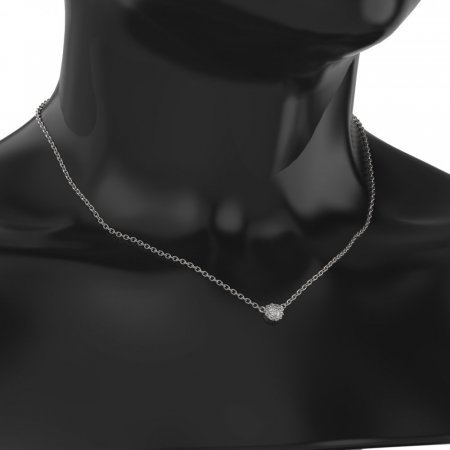 BG necklace with zircons or diamonds 990