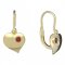 BeKid, Gold kids earrings -1283 - Switching on: Brizura 0-3 roky, Metal: Yellow gold 585, Stone: White cubic zircon
