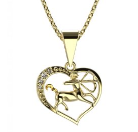 BeKid dětský zlatý přívěsek 042 střelec Žluté zlato - 585 Diamant
