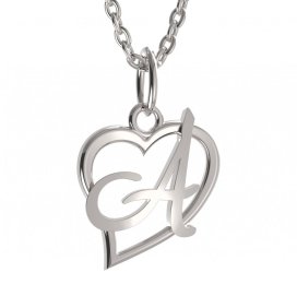 BG zlatý přívěsek písmenko A - 1410 Bílé zlato - 585