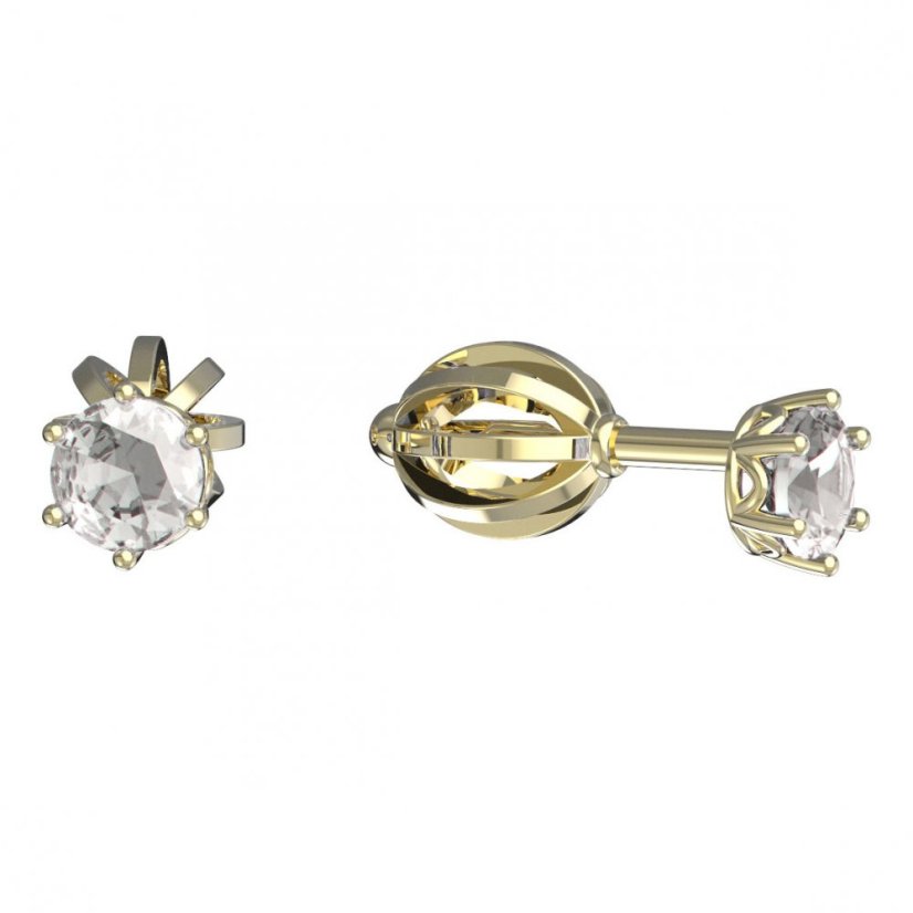 BeKid dětské náušnice 1293 Žluté zlato - 585 Diamant