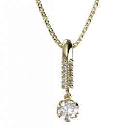 BG zlatý přívěšek 872 Žluté zlato - 585 Diamant