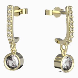 BG zlaté náušnice 771 Žluté zlato - 585 Diamant