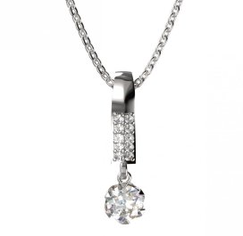 BG zlatý přívěšek 872 Bílé zlato - 585 Diamant
