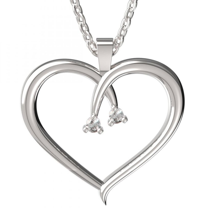 BeKid dětský přívěšek 1572 Bílé zlato - 585 Diamant