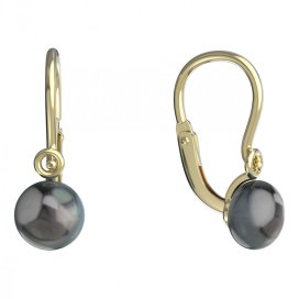 BeKid dětské náušnice 1291 s perlou Žluté zlato - 585