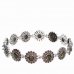 BG bracelet 463 - Metal: Silver 925 - rhodium, Stone: Garnet