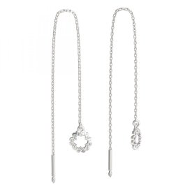 BeKid dětské náušnice 855 Bílé zlato - 585 Diamant