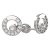 BG zlaté náušnice 1579 Bílé zlato - 585 Diamant