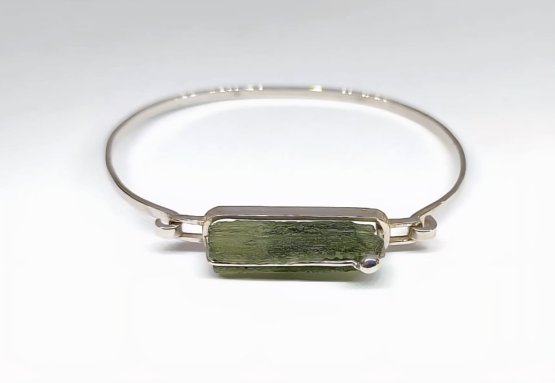 BG náramek přírodní kámen-Vltavín 014