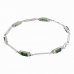 BG bracelet 646 - Metal: Silver 925 - ruthenium, Stone: Garnet