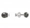 BeKid dětské náušnice 1290 s perlou - Zapínání: Puzeta, Kov: Bílé zlato 585, Perla: Černá