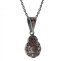 BG přívěs kulatý 991-2 Stříbro 925 - rhodium Vltavín a  kubický zirkon