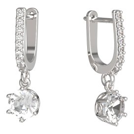 BeKid dětské náušnice 1295 Bílé zlato - 585 Diamant