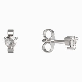 BeKid dětské náušnice 780 Bílé zlato - 585 Diamant