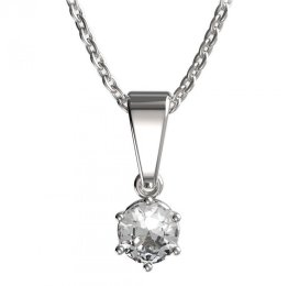 BG zlatý přívěšek 1294 Bílé zlato - 585 Diamant