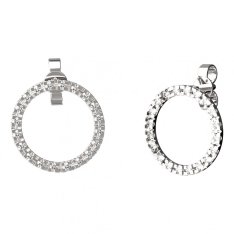 BG zlaté náušnice 1163A03 Bílé zlato - 585 Diamant