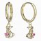 BeKid, Gold kids earrings -1186 - Switching on: Brizura 0-3 roky, Metal: Yellow gold 585, Stone: White cubic zircon