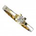 BG zlatý diamantový prstýnek 783 - Kov: Žluté zlato 585, Kámen: Diamant lab-grown