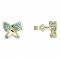 BeKid, Gold kids earrings -846 - Switching on: Brizura 0-3 roky, Metal: Yellow gold 585, Stone: White cubic zircon