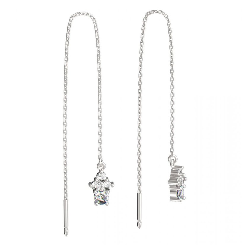 BeKid dětské náušnice 159 Bílé zlato - 585 Diamant