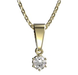 BG zlatý přívěšek 1293 Žluté zlato - 585 Diamant