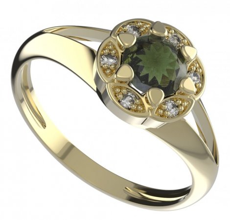 BG ring circular 994-V - Metal: Silver 925 - rhodium, Stone: Garnet