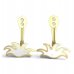 BeKid Gold earrings components - Grass - Metal: White gold 585, Stone: White cubic zircon