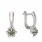 BG moldavit earrings -878 - Switching on: English E, Metal: Yellow gold 585, Stone: Moldavite and cubic zirconium