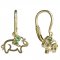 BeKid, Gold kids earrings -1158 - Switching on: Brizura 0-3 roky, Metal: White gold 585, Stone: White cubic zircon
