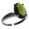 BG prsten s oválným kamenem 480-I - Kov: Stříbro 925 - rhodium, Kámen: Granát