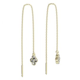 BeKid dětské náušnice 295 Žluté zlato - 585 Diamant