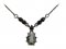 BG náhrdelník osázený kameny:granát  026